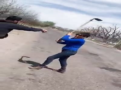 shit man gets knocked out for defending his dog