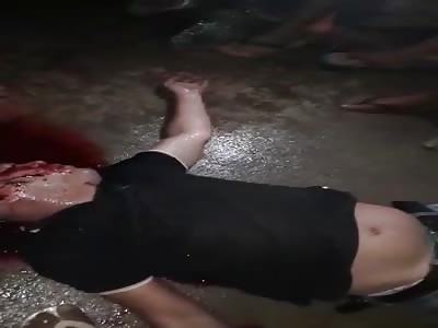 Murdered man with head shot 