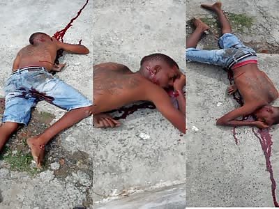 a normal day in Brazil man is killed with several shots