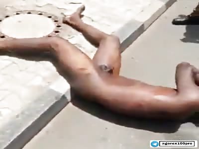 two robbers are lynched on public roads