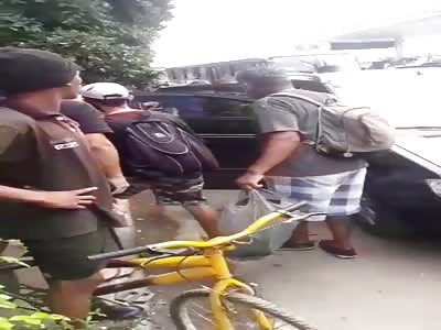 Attempted robbery right now in a vault that supplied Santander, a crim