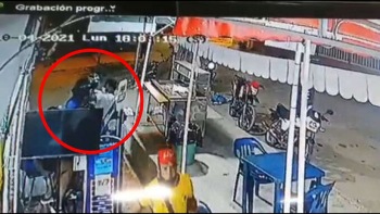 They assassinate a young escort of a money order company who collected