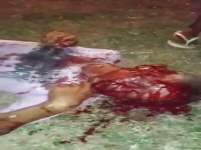 man is killed with several stab wounds 