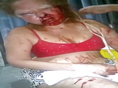 brutally woman is punished and haircut 