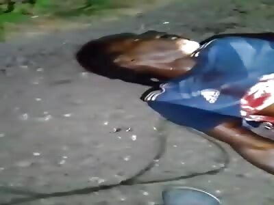 Exploded intestines: Thief is killed.