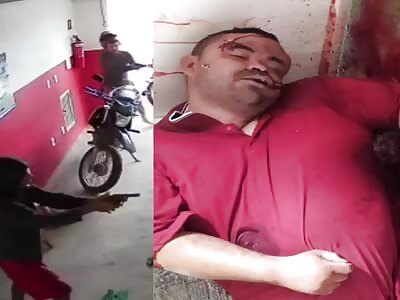 man is killed, with several shots brazil 