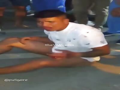 Colombia brutal punishment to thief 