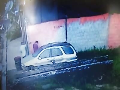 Cctv.exact moment that man is killed by . hitman