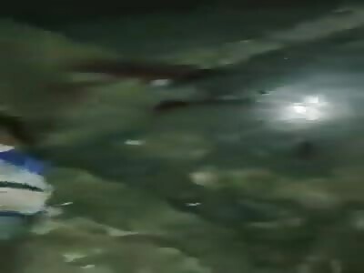 Thief in agony after being attacked