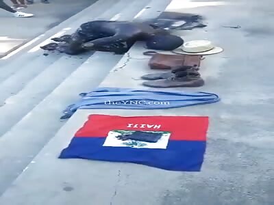 Tired of living, he decides to set himself on fire. (Aftermath) 