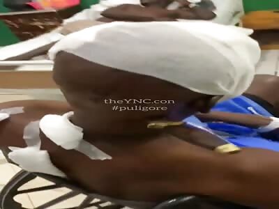 They stick the knife in his neck for not paying a woman's service 