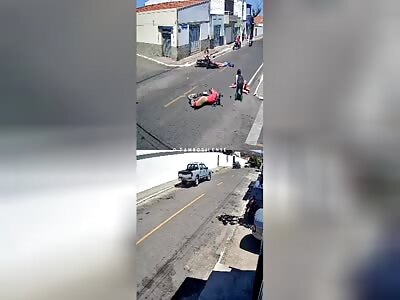 THREE MOTORCYCLES AND FOUR INJURED