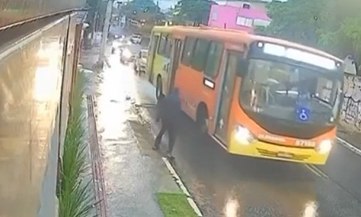 Man Throws Himself Under The Bus