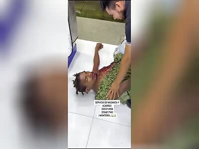 WOUNDED AND AGONIZING MAN