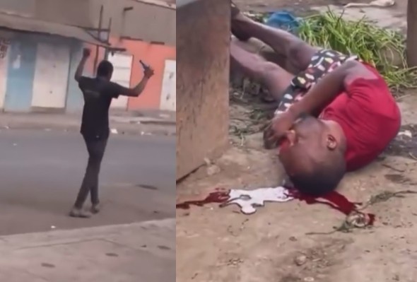 Moment When Protester Getting Shot In The Head By Police Sniper