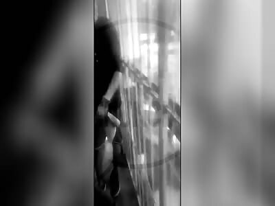 WOUNDED THIEF DRAGGED OUT  OF STORE