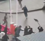 Mass Brawl With Shovels  and Sticks