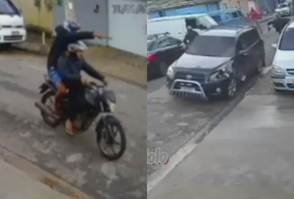 RAV4 Driver Destroys Armed Carjackers in Rio (2 Angles)