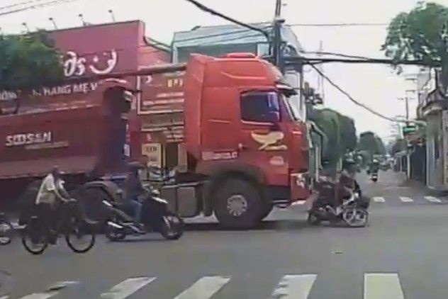 Moped Rider Crushed By Truck