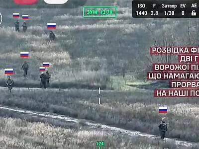 Baba Yaga drone literally tears Russhits to pieces.