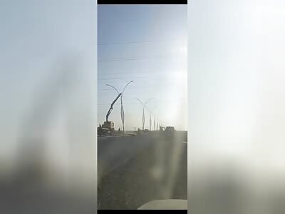 WORKER BEING ELECTROCUTED 