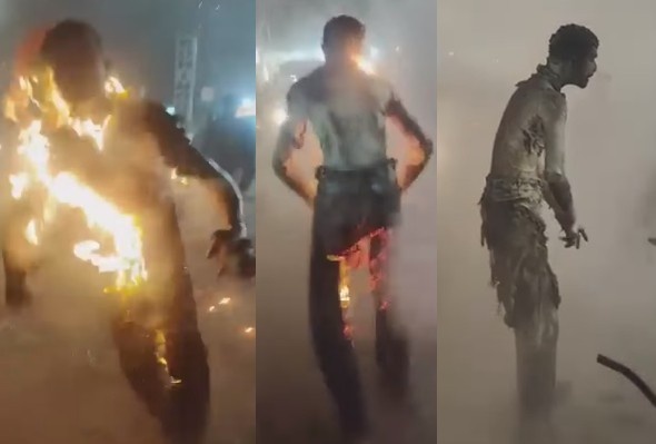 Man Self Immolates After Argument With GF {CLEAN}