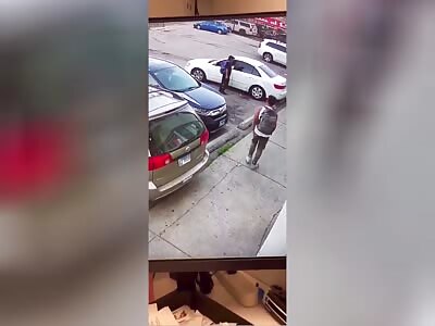 MAN BEING EXECUTED IN THE PARKED CAR