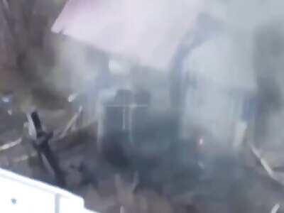 Soldier Tries To Escape Drone By Jumping Into Well