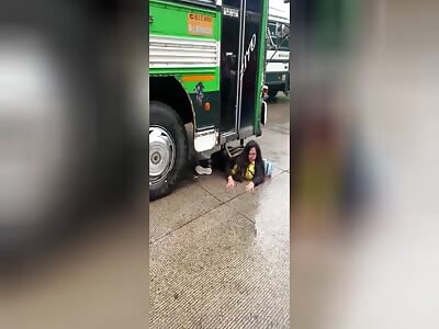 Woman's Lower Body Got Mangled By Bus