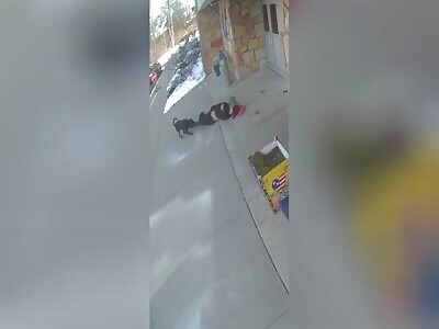 WOMAN VIOLENTLY ATTACKED BY LOOSE DOG