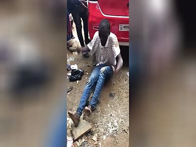 Thief caught and treated
