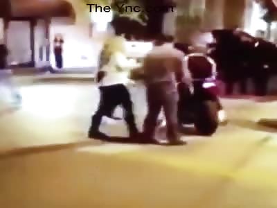  Biker knocks out 2  drunk assholes pt 2