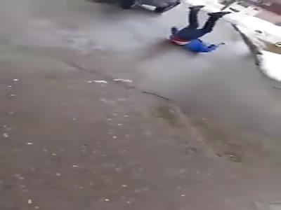 FUNNY ROAD RAGE HIT N RUN INCIDENT FROM CANADA