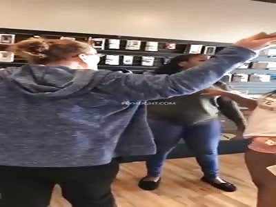 OH SHIT !!lady messed up bad with two black girls!!