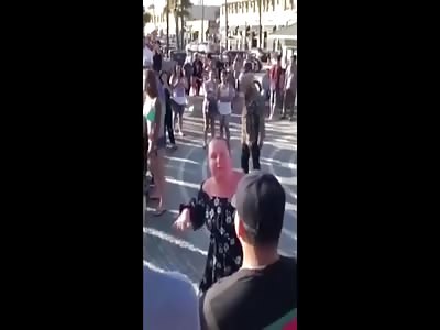 A HOT WHITE CHICK SAYS THE N WORD AND GETS ATTACKED BY ANOTHER HOT WHITE CHICK lol