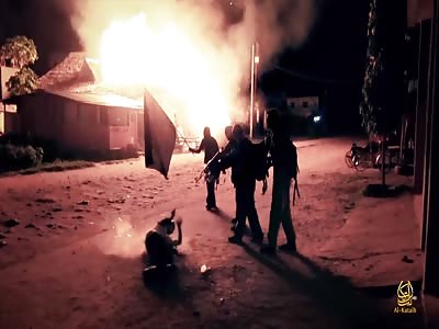 Al Shabab African ISIS Execute Squirming Civilian