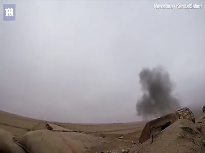 Hilarious Reaction From Kurd After ISIS Rocket Lands A Few Feet Away