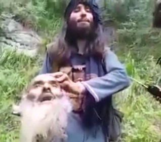 Hygienic Taliban Fighter Beheads ISIS Member