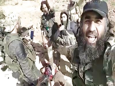 Turks Posing With Dead Female PKK Member