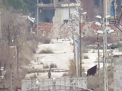 Long Range Sniper Shot Takes Out Regime Soldier 