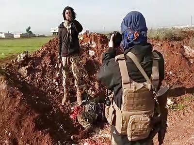 Selfie Time With Regime Soldier Whose Brains Are Blown Out