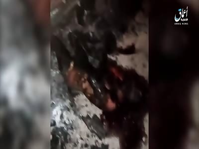 Charred Remains Of Syrian Soldiers 