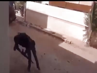 Nigerian Cop Takes A Brick To The Face By Protester