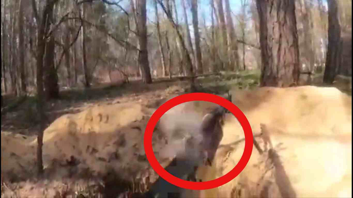 Ukrainian Soldier Gets Hit With A Ricochet In The Face