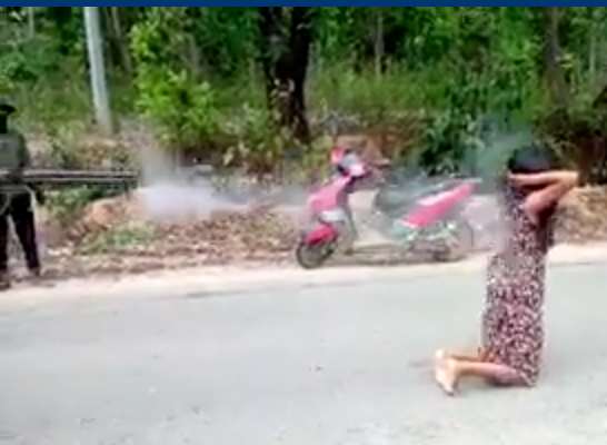 Woman Slapped Around Then Her Brains Get Blown Out