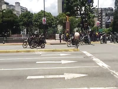 Venezuelan police convoy is blow up by explosion