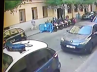 Arrested man scapes in stupid way