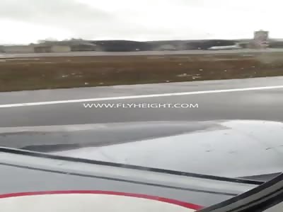 Airplane Passengers Become Frantic After Seeing Engine Start To Fall Off While Taxiing...