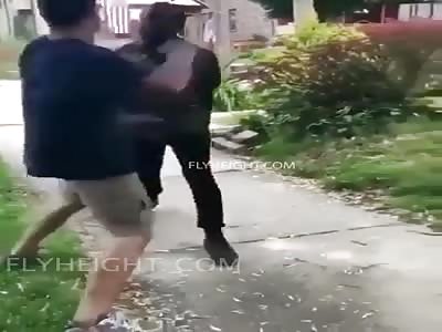 One hitter quitter and a brutal stomp to the face