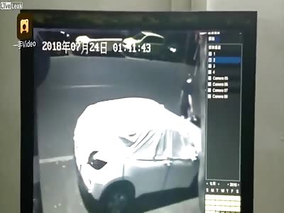 Drunk man smashes 50 cars side mirrors